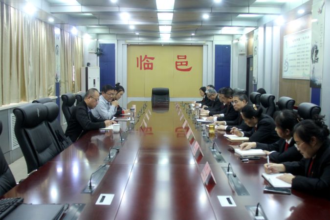 德州中院党组书记、院长韩成锋到临邑法院调...